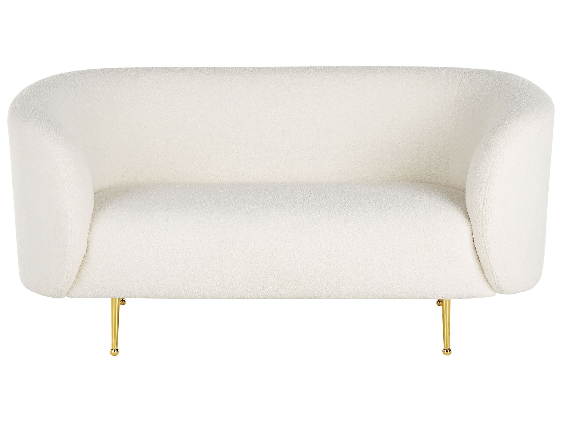 Sofa dla 2 osób NORDEN Boucle Biały