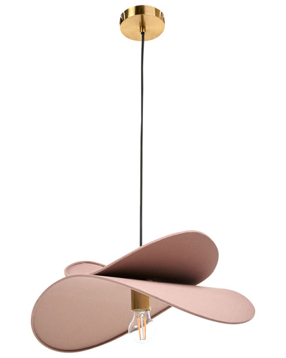 Lampa wisząca „Orla” – len, jasnobrązowa