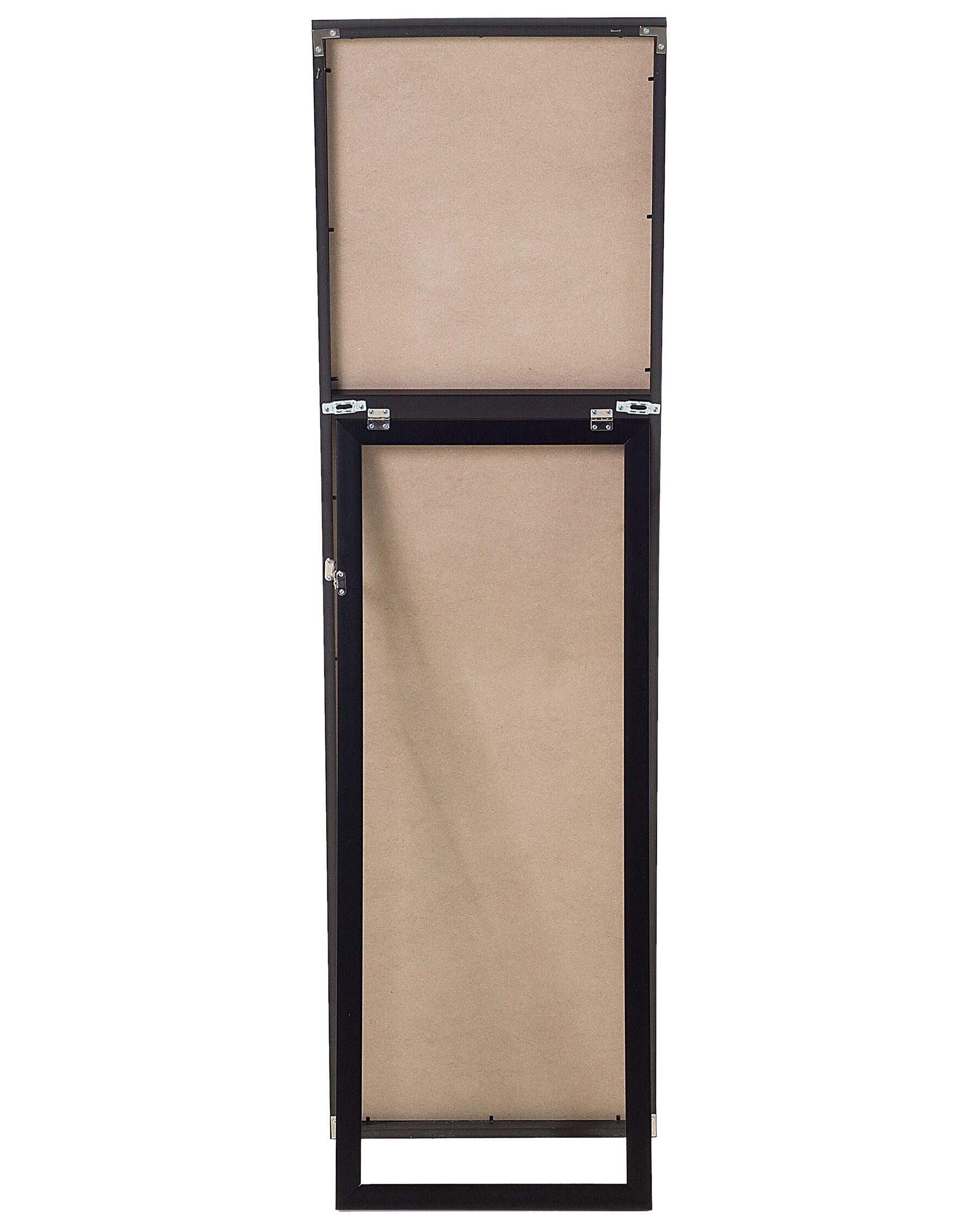 Lustro stojące „Arven” – czarne, 140 cm