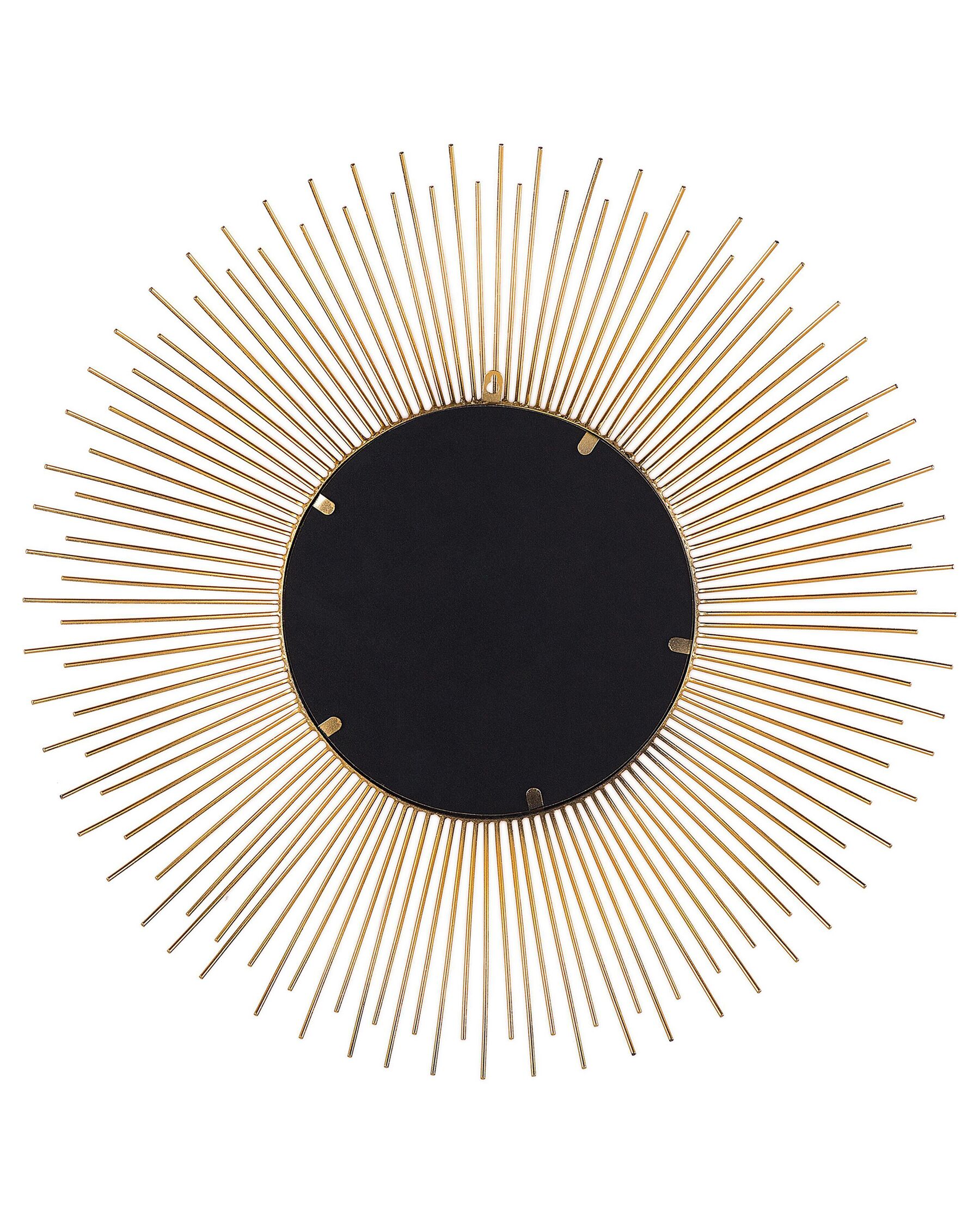 Lustro ścienne „Amelis” – metal, złote, 80x80 cm