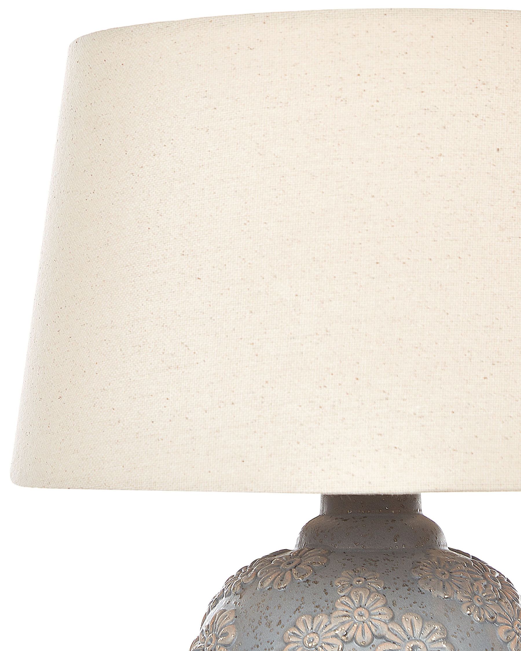 Lampa stołowa „Inora” – Ceramika - Szara