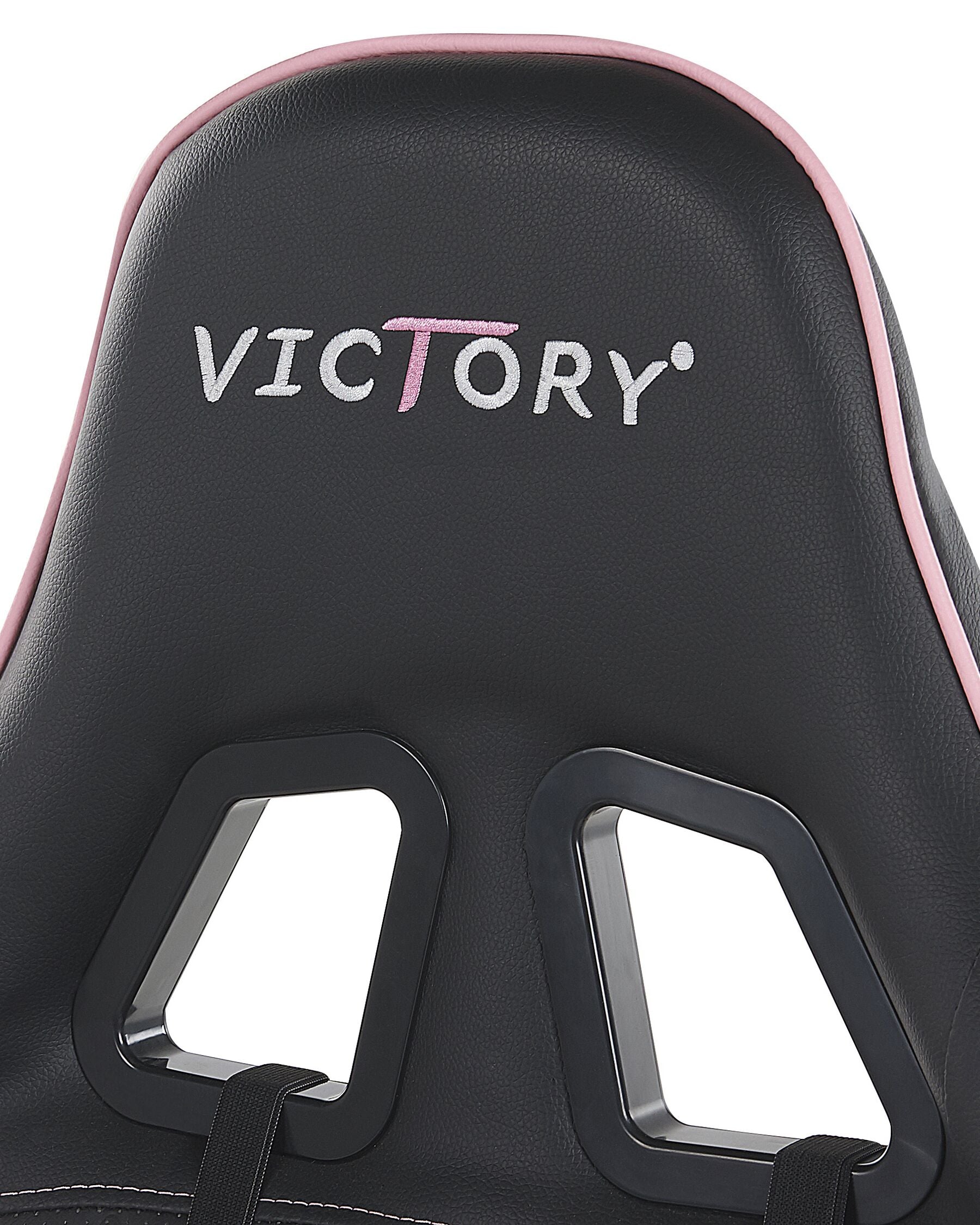 Fotel gamingowy VICTORY Ekoskóra Różowy