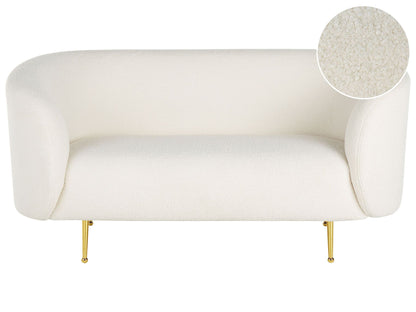 Sofa dla 2 osób NORDEN Boucle Biały