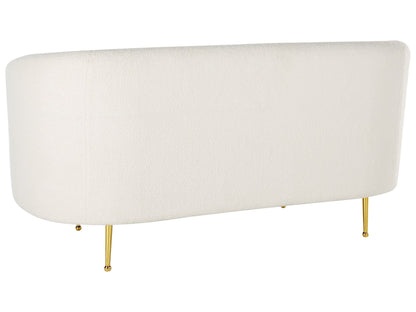 Sofa dla 2 osób NORDEN Boucle Biały