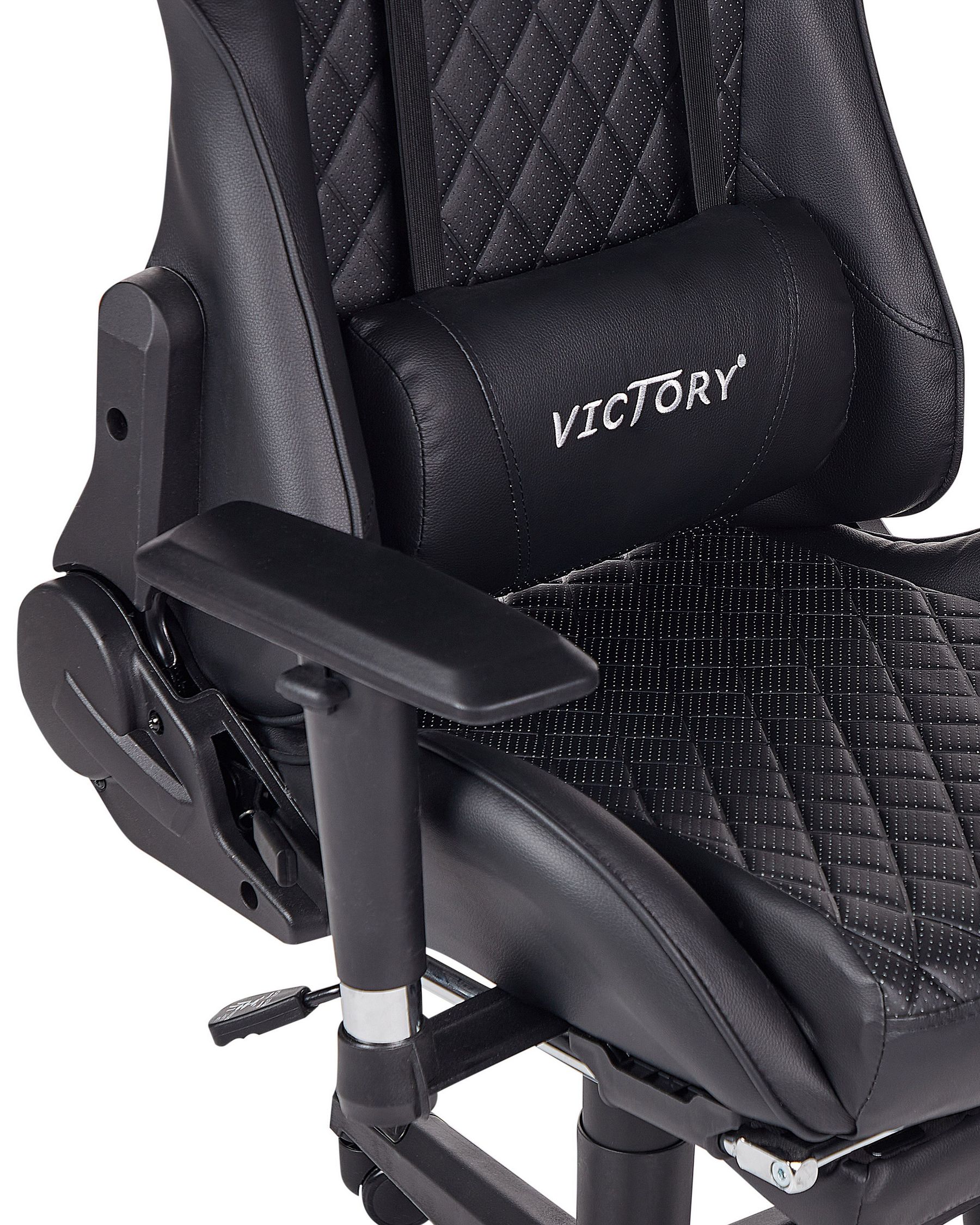 Fotel gamingowy VICTORY Ekoskóra Czarny