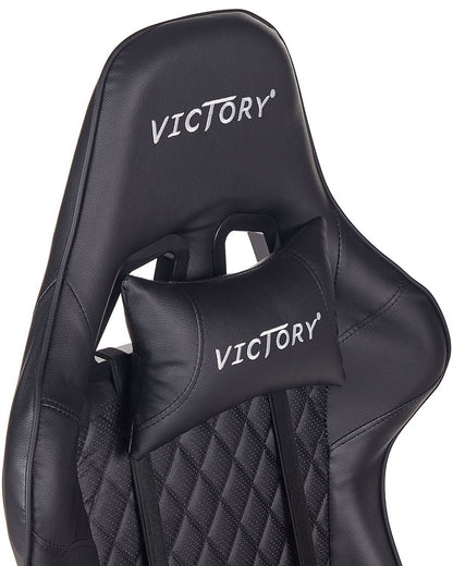 Fotel gamingowy VICTORY Ekoskóra Czarny