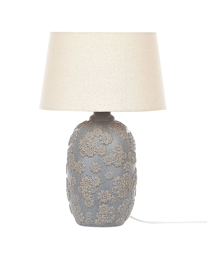 Lampa stołowa „Inora” – Ceramika - Szara