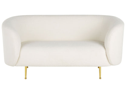 Sofa dla 2 osób NORDEN Boucle Biały