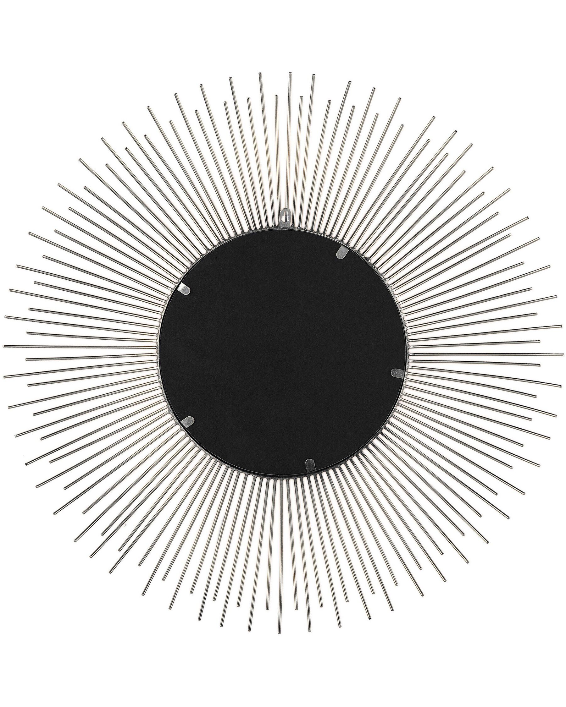 Lustro ścienne „Amelis” – metal, srebrne, 80x80 cm