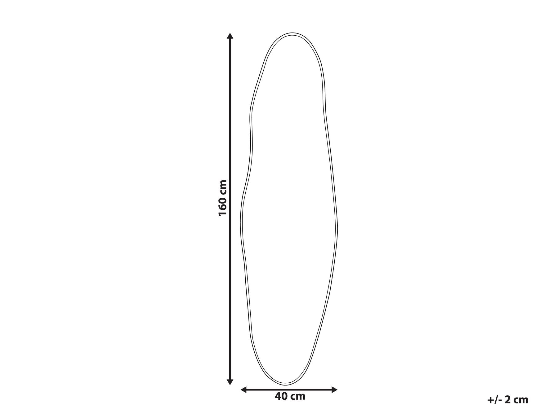 Lustro ścienne „Marcelin” – metal, złote, 40x160 cm