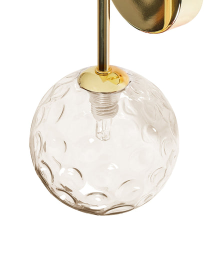 Zestaw 2 lamp ściennych „Liora” – Szkło - Beżowy