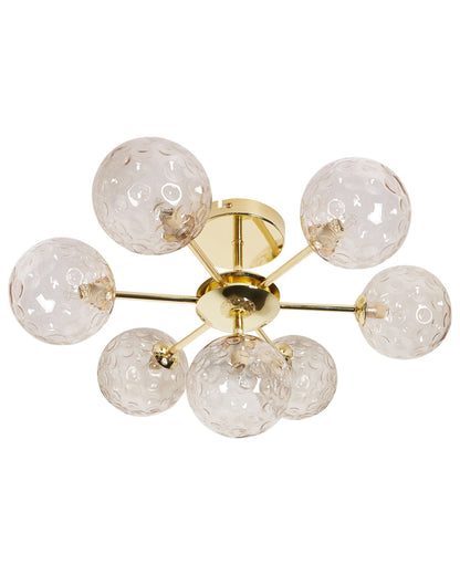 Lampa sufitowa „Liora” – Szkło - Beżowy
