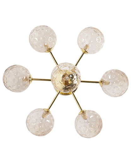 Lampa sufitowa „Liora” – Szkło - Beżowy