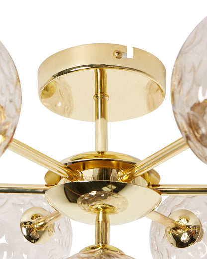 Lampa sufitowa „Liora” – Szkło - Beżowy