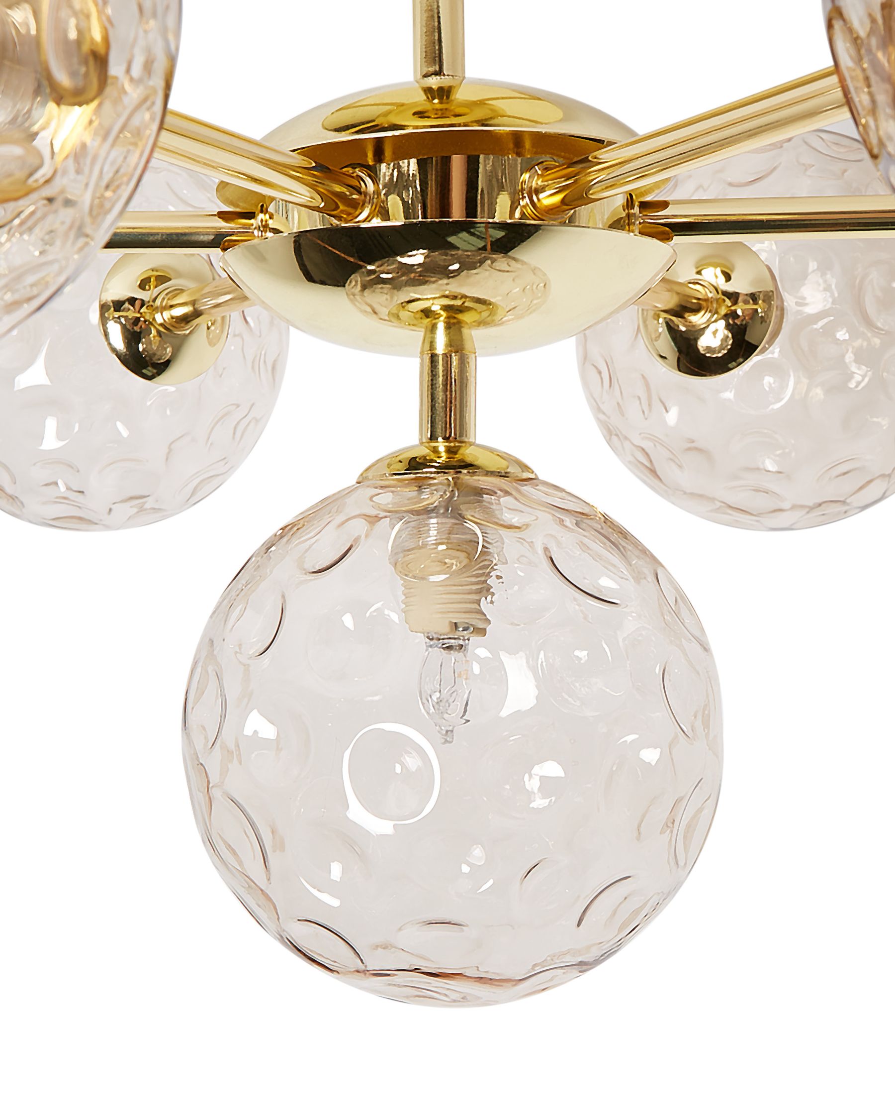 Lampa sufitowa „Liora” – Szkło - Beżowy