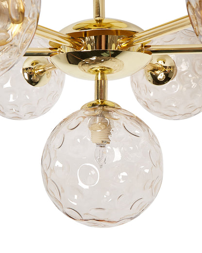 Lampa sufitowa „Liora” – Szkło - Beżowy